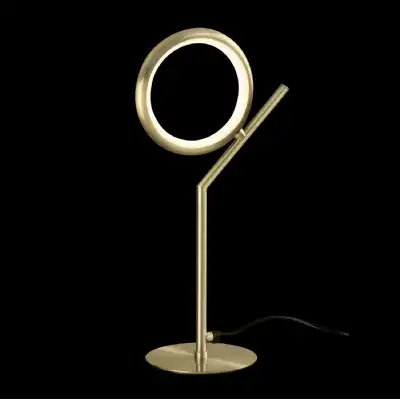 Olimpia Table Lamp, 8W LED, 3000K, 600lm, IP20, Satin Gold, 3yrs Warranty