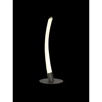 Armonia 1 Light Table Lamp, 10W LED, 3000K, 750lm, Titanium Frosted Acrylic, 3yrs Warranty
