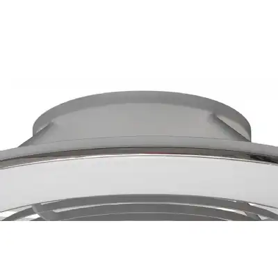 Alisio XL 95W LED Dimmable Ceiling Light And 58W DC Reversible Fan, Silver Finish c w Remote Control, APP And Alexa Google Voice Control, 5900lm
