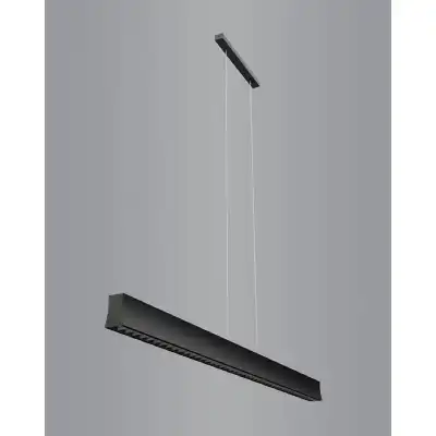 Hanok Linear Pendant 45deg, 38W LED, 4000K, 2800lm, Black, 3yrs Warranty