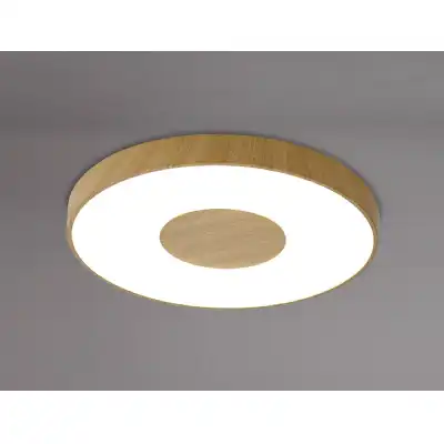 Coin Round Ceiling 100W LED With Remote Control 2700K 5000K, 6000lm, Wood Effect, 3yrs Warranty