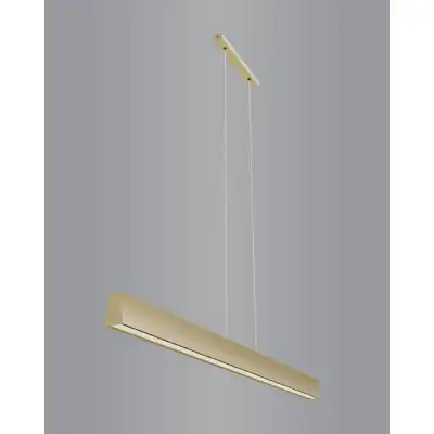 Hanok Linear Pendant 110deg, 38W LED, 3000K, 2850lm, Sand Brown, 3yrs Warranty