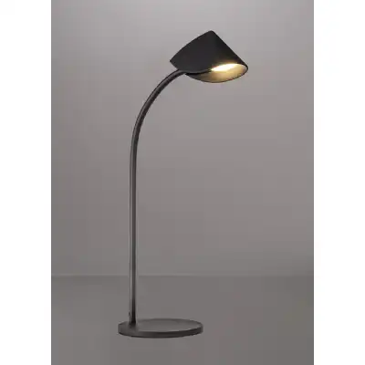 Capuccina Large 1 Light Table Lamp, 8.5W LED, 3000K, 610lm, Black, 3yrs Warranty