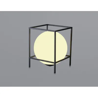 Desigual Large Table Lamp, 1 Light E27, Matt Black