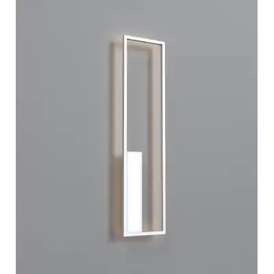 Boutique Rectangle Wall Lamp, 50W LED, 3000K, 2740lm, White, 3yrs Warranty