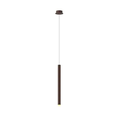 Cala 1 Light Pendant, 6W LED, 3000K, 420lm, Rust Brown, 3yrs Warranty