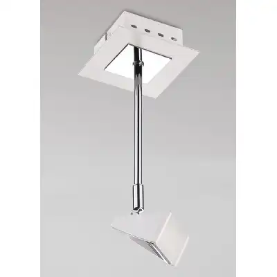 Filippo Telescopic Spot Light 1 Light 5W 3000K, 450lm, Matt White Polished Chrome, 3yrs Warranty