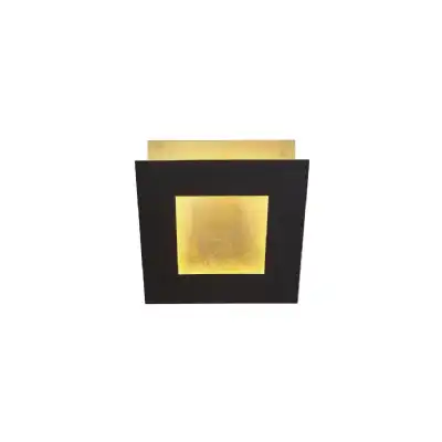 Dalia 14cm Wall Lamp, 12W LED, 3000K, 840lm, Gold Black, 3yrs Warranty