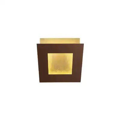 Dalia 14cm Wall Lamp, 12W LED, 3000K, 840lm, Gold Rust Brown, 3yrs Warranty