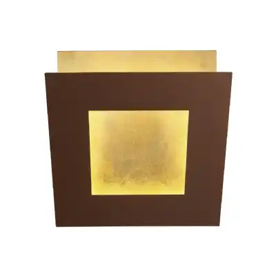 Dalia 22cm Wall Lamp, 24W LED, 3000K, 1680lm, Gold Rust Brown, 3yrs Warranty