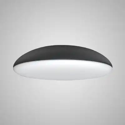 Kazz Ceiling 50cm Round, 6 x E27 (Max 20W LED), Black