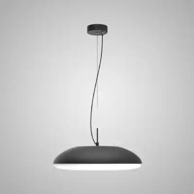 Kazz Pendant 50cm Round, 6 x E27 (Max 20W LED), Black