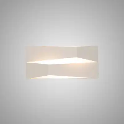 Fuji Wall Light 10W LED 3000K, 920lm, White, 3yrs Warranty