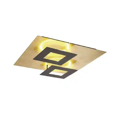 Dalia 50cm Ceiling, 48W LED, 3000K, 3360lm, Gold Black, 3yrs Warranty