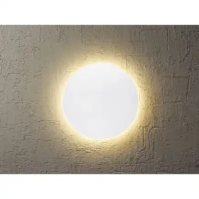 Bora Bora Wall Light 18cm Round 12W LED 3000K, 1080lm, Matt White, 3yrs Warranty