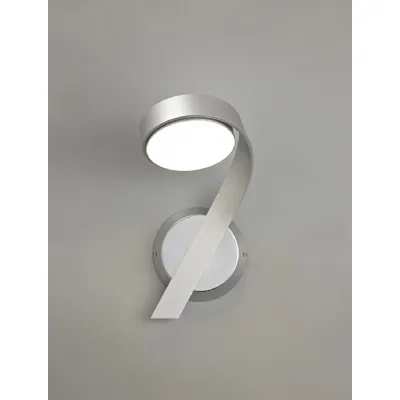 Victoria Wall Lamp Right Switched, 1 x 10W LED, 3000K, 800lm, Silver Polished Chrome, 3yrs Warranty