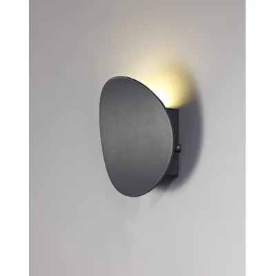 Limehouse Wall Lamp, 1 x 6W LED, 3000K, 700lm, IP54, Anthracite, 3yrs Warranty