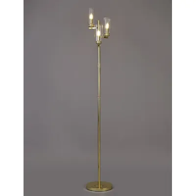 Buckingham Floor Lamp, 3 x E14, Polished Gold