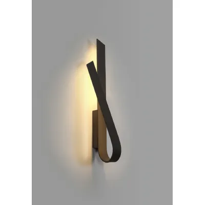 Feltham Wall Lamp, 1 x 12W LED, 3000K, 840lm, Sand Anthracite, 3yrs Warranty