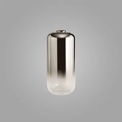 Epsom 16cm Cylinder Glass (A), Smoke Fade Clear