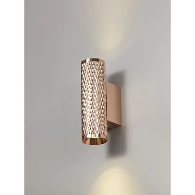Lenham Wall Lamp, 2 x GU10, Rose Gold