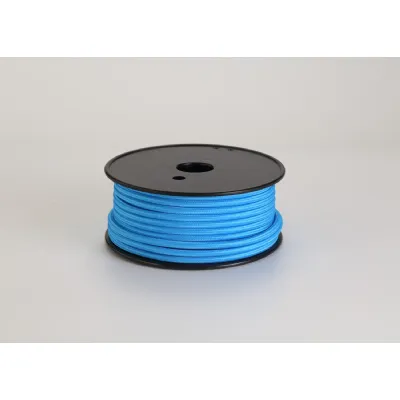 Knightsbridge 25m Roll Blue Braided 2 Core 0.75mm Cable VDE Approved