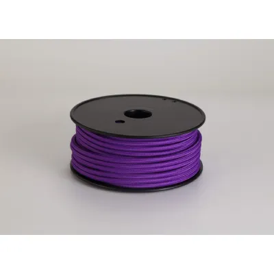 Knightsbridge 25m Roll Purple Braided 2 Core 0.75mm Cable VDE Approved