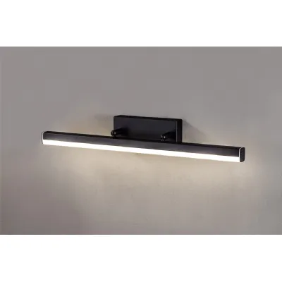 Dorset Wall Lamp Medium Adjustable, 1 x 12W LED, 4000K, 1192lm, IP44, Sand Black, 3yrs Warranty