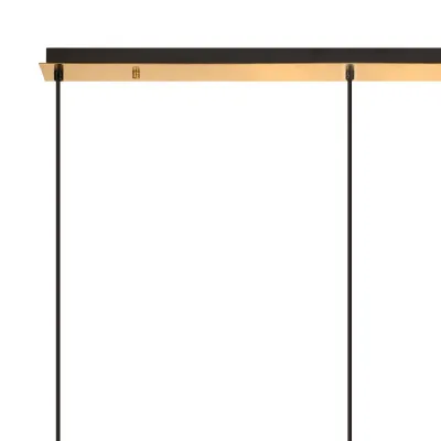 Epsom Linear Suspension Kit, 3 x E27, Brass Gold Matt Black