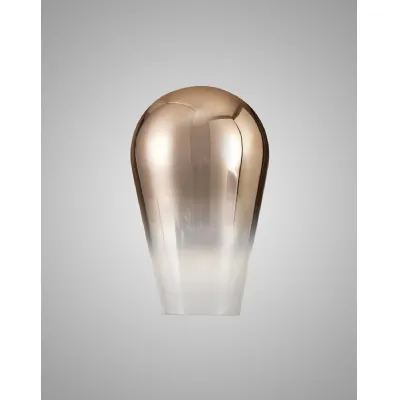 Epsom 23cm Pear Shaped Glass (E), Copper Fade Clear