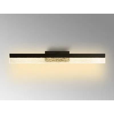 Southampton Wall Lamp, 12W LED, 3000K, 1000lm, IP44, Sand Black, 3yrs Warranty
