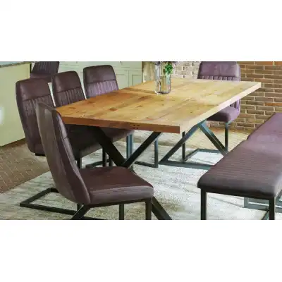 Reclaimed Table LARGE (Diagonal Leg 95cm x 230cm top) 610 Seater