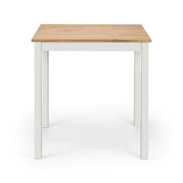Coxmoor Square Dining Table 75cm Ivory And Oak