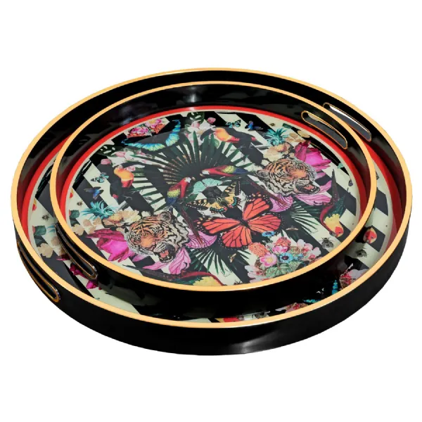 Myrtle and Mary Circular Paradise Lost Serving Trays