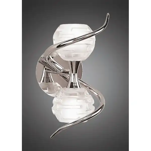 Dali Wall Lamp Switched 2 Light G9, Polished Chrome