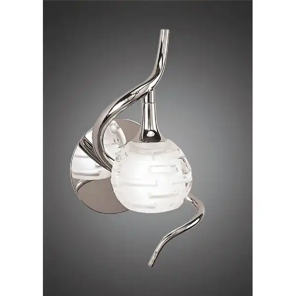 Dali Wall Lamp Switched 1 Light G9, Polished Chrome