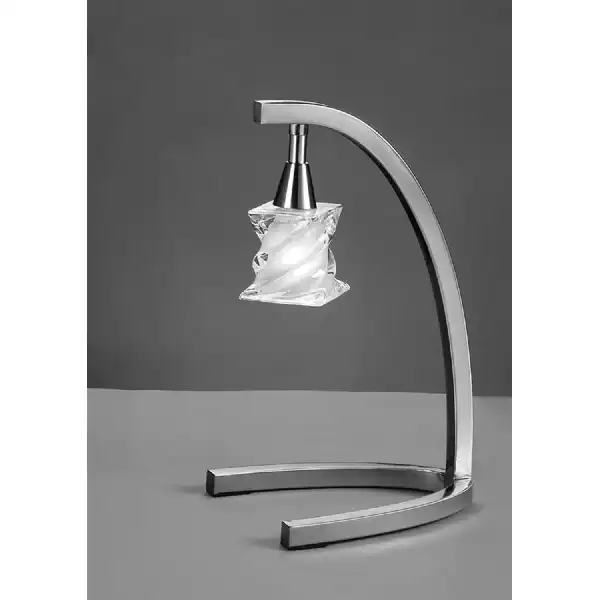 Salomon Table Lamp 1 Light G9, Satin Nickel