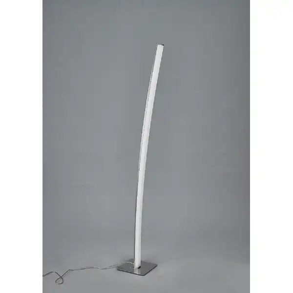 Surf Floor Lamp 23W LED Satin Nickel Polished Chrome 3000K, 1590lm, Touch Dimmer 3yrs Warranty