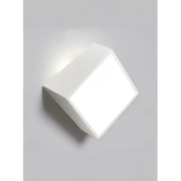 Mini IP44 Wall Light Square 2x5W G9 LED (not incl.), Matt White
