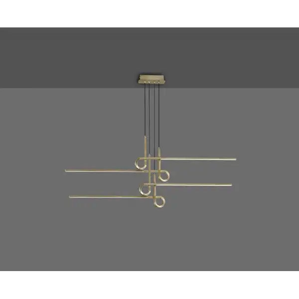 Cinto Linear Pendant 42W LED, 3000K, 3360lm, Antique Brass, 3yrs Warranty