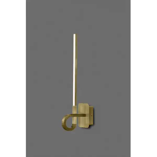 Cinto Wall Lamp 48cm, 6W LED, 3000K, 480lm, Antique Brass, 3yrs Warranty