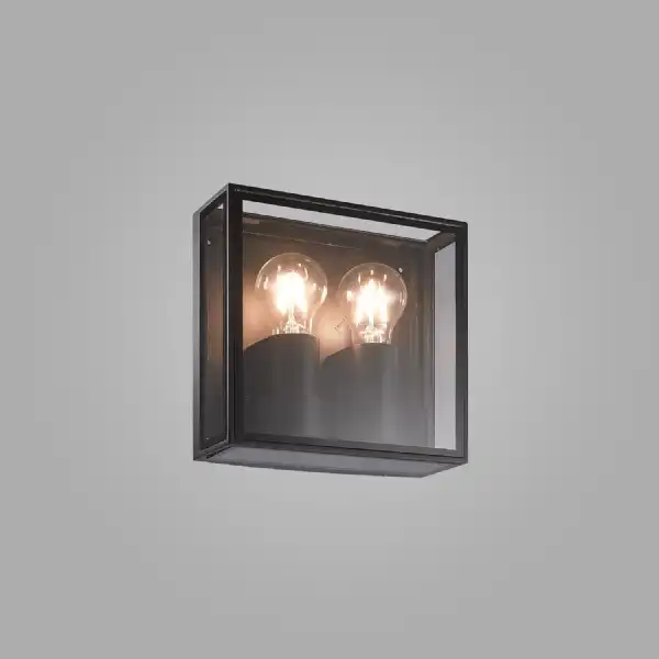 Verbier Vertical Wall Lamp, 2 x E27, IP65, Anthracite, 2yrs Warranty