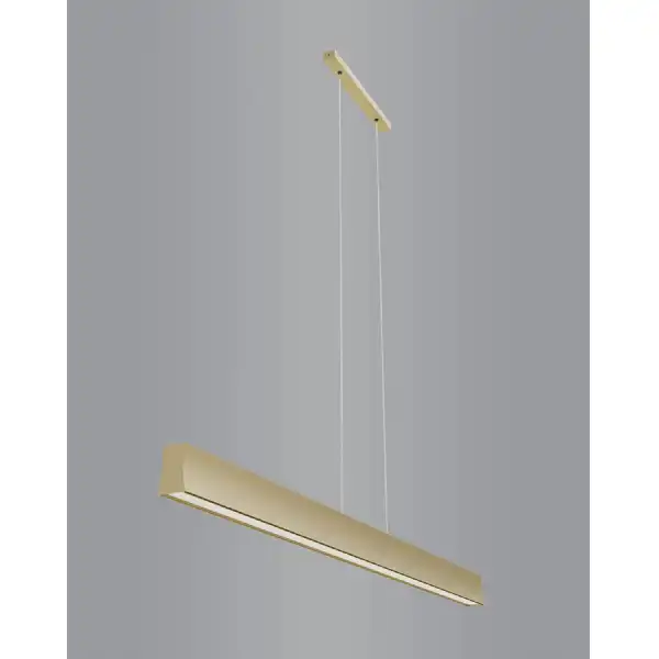 Hanok Linear Pendant 110deg, 38W LED, 3000K, 2850lm, Sand Brown, 3yrs Warranty