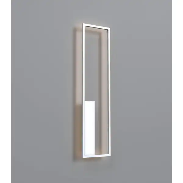 Boutique Rectangle Wall Lamp, Dimmable, 50W LED, 3000K, 2740lm, White, 3yrs Warranty