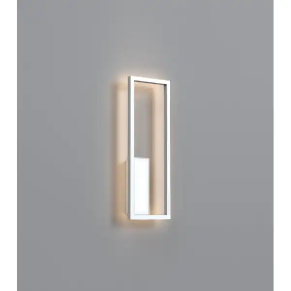 Boutique Rectangle Wall Lamp, 21W LED, 3000K, 1130lm, White, 3yrs Warranty