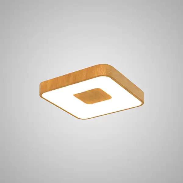Coin Square Ceiling 56W LED With Remote Control 2700K 5000K, 2500lm, Wood Effect, 3yrs Warranty