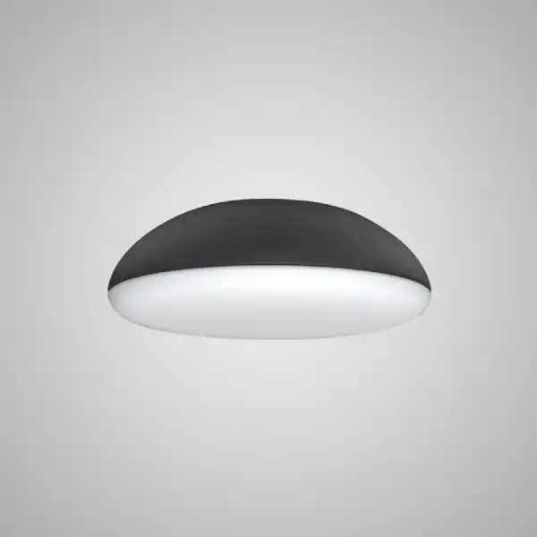 Kazz Ceiling 38cm Round, 4 x E27 (Max 20W LED), Black