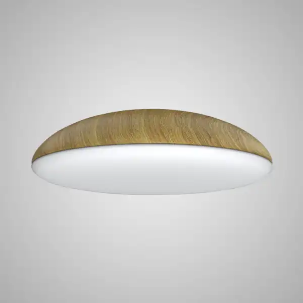 Kazz Ceiling 50cm Round, 6 x E27 (Max 20W LED), Wood