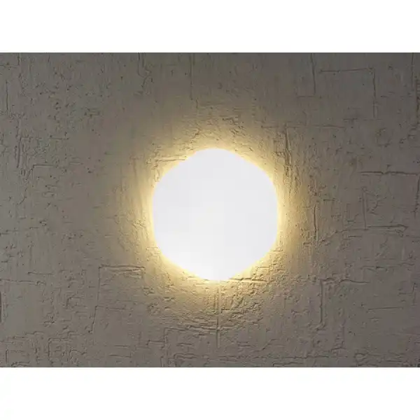 Bora Bora Wall Light 14.4cm Hexagonal 6W LED 3000K, 540lm, Matt White, 3yrs Warranty