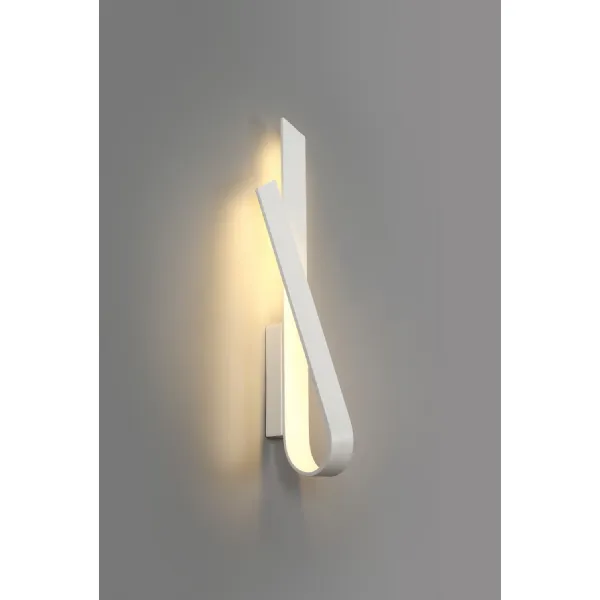 Feltham Wall Lamp, 1 x 12W LED, 3000K, 840lm, Sand White, 3yrs Warranty
